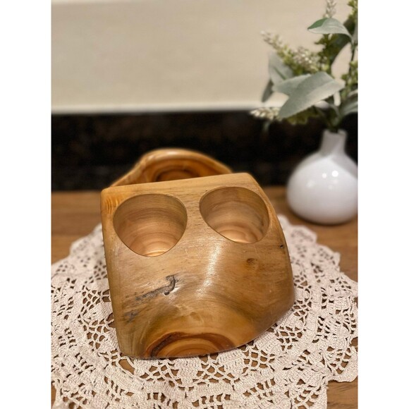 Handmade Wood Napkin, Salt & Pepper Holder - Picture 2 of 10